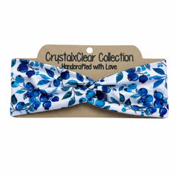 Blueberry Soft Stretch Twist Knot Headband | CrystalxClear Collection - view 1