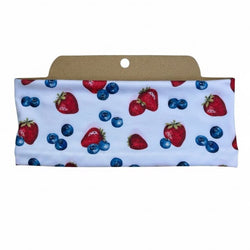 Strawberry Blueberry Soft Stretch Twist Knot Headband | CrystalxClear Collection - view 2