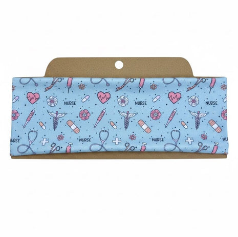 Blue Nurse Soft Stretch Twist Knot Headband | CrystalxClear Collection