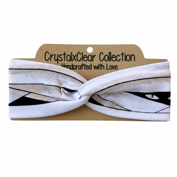 Glow in the Dark Eyes Soft Stretch Twist Knot Headband | CrystalxClear Collection