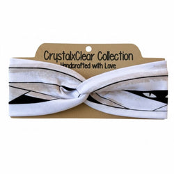 Glow in the Dark Eyes Soft Stretch Twist Knot Headband | CrystalxClear Collection - view 1