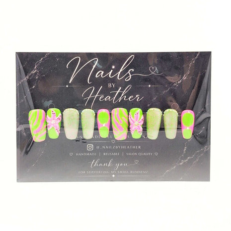 Pink & Green Set - Medium Square
