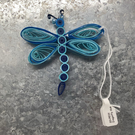 Dragonfly blue Magnet with Preciosa crystals magnet