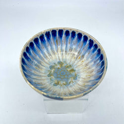 Serving Bowl-Cobalt Peacock/Gingham - view 1