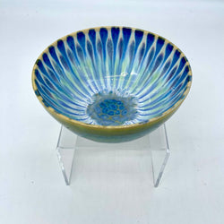 Serving Bowl-Blue/Green Peacock - view 2