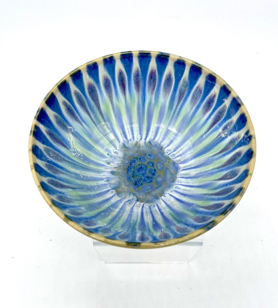Serving Bowl-Blue/Green Peacock