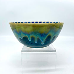 Serving Bowl-Blue/Green Peacock - view 3