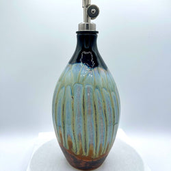 Oil Cruet- Obsidian/Ice/Copper FP - view 3