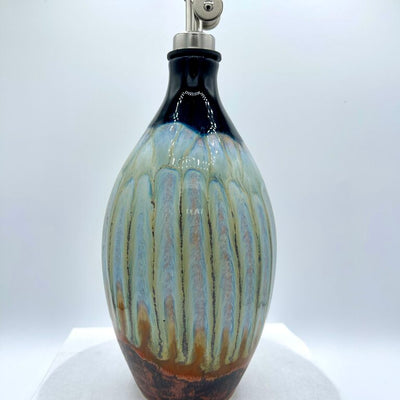 Oil Cruet- Obsidian/Ice/Copper FP