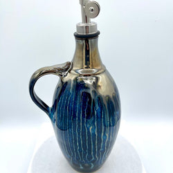 Oil Cruet- Silver/Obsidan FP - view 2