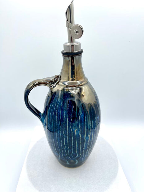 Oil Cruet- Silver/Obsidan FP