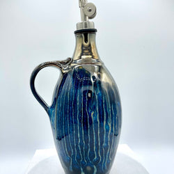 Oil Cruet- Silver/Obsidan FP - view 3