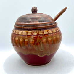 Honey/Tea Jar- Copper/Red Brick FP - view 1