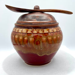 Honey/Tea Jar- Copper/Red Brick FP - view 2