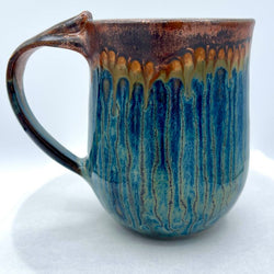 Mug- Copper/Sapphire Rain - view 1