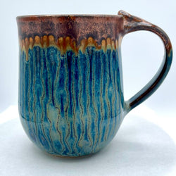Mug- Copper/Sapphire Rain - view 2