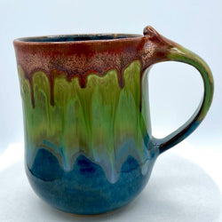 Mug- Copper/Sapphire/Seaweed Flux - view 2