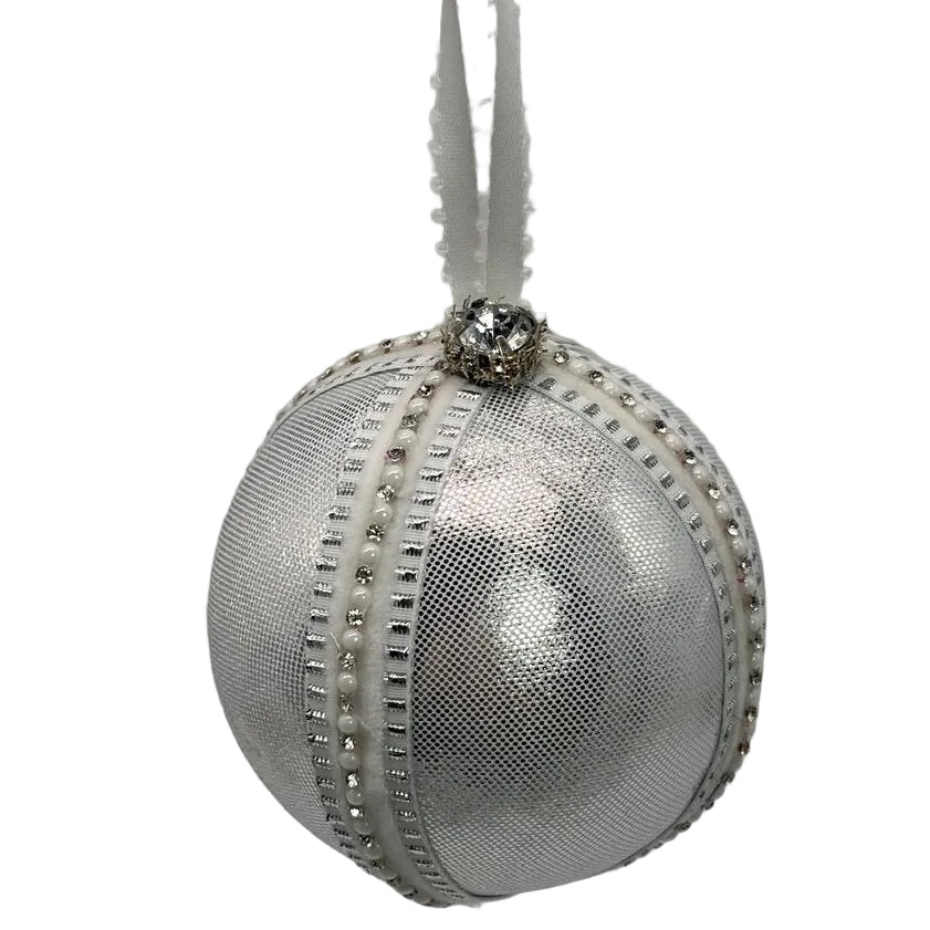 Silver Satin ornament