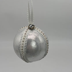 Silver Satin ornament - view 2