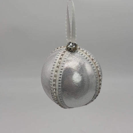 Silver Satin ornament