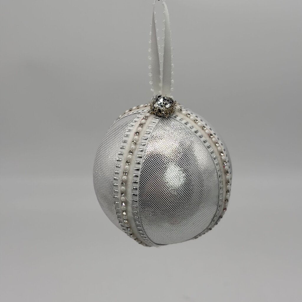 Silver Satin ornament