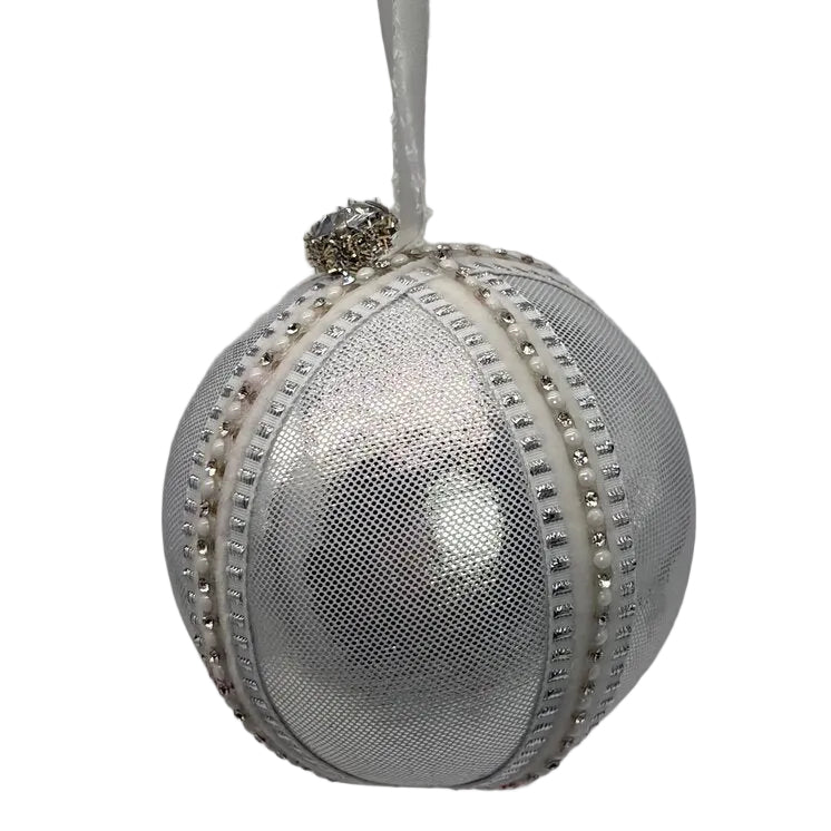 Silver Satin ornament