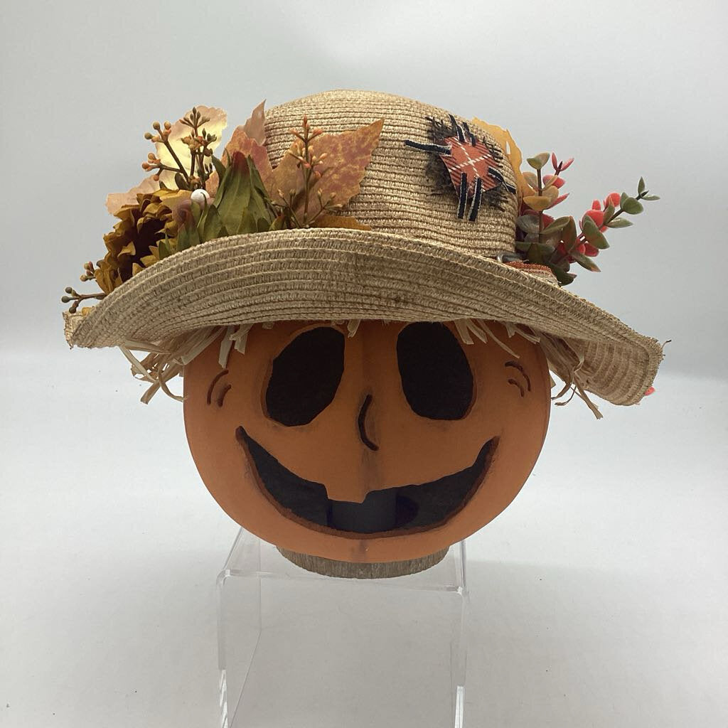Pumpkin Head Gourd with hat