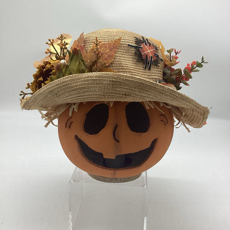 Pumpkin Head Gourd with hat