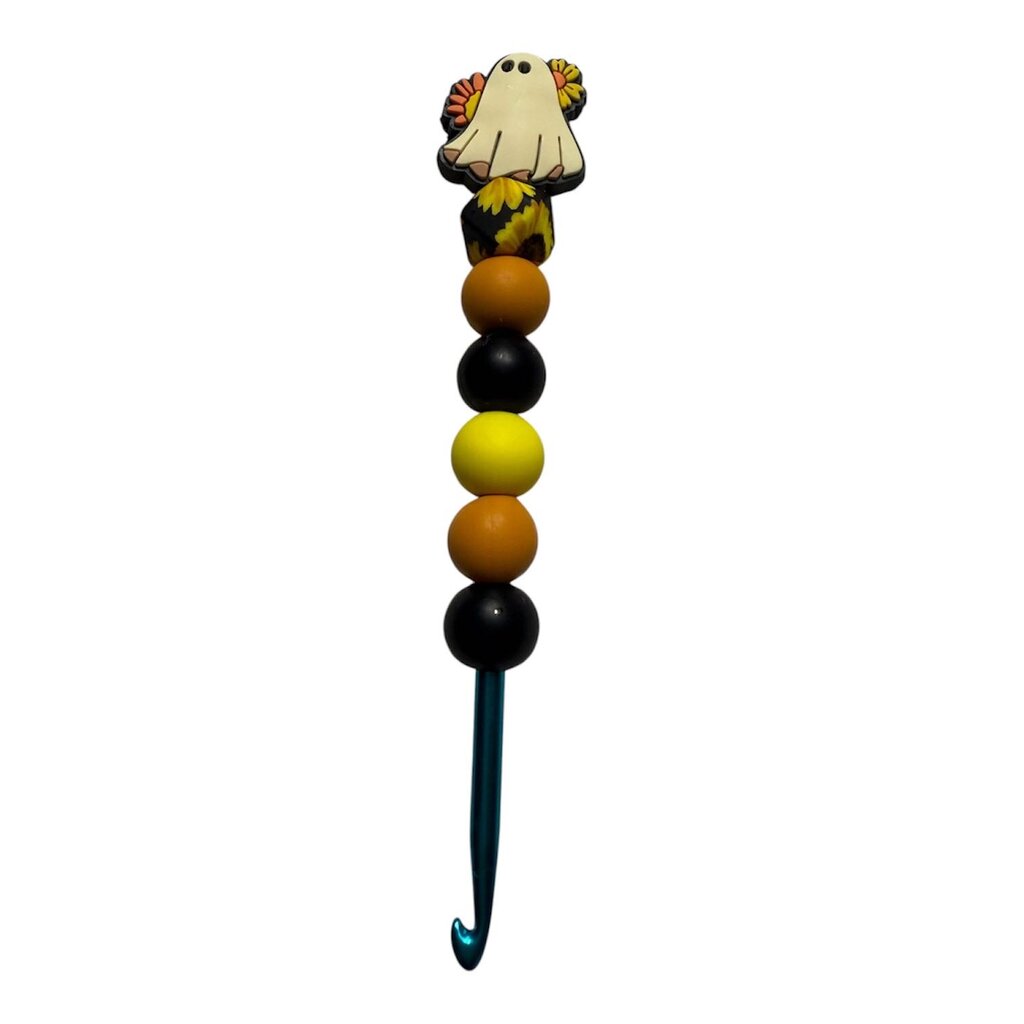 Ergonomic crochet hook 5mm "Sunflower ghost"