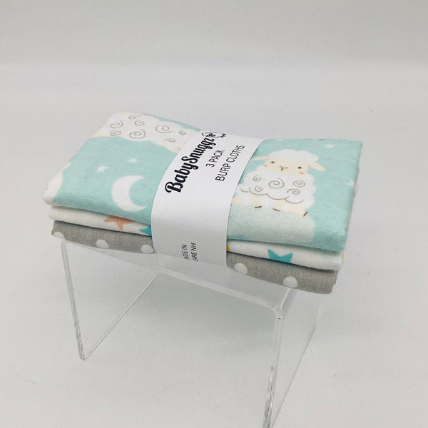 3 Pack Burp Cloths