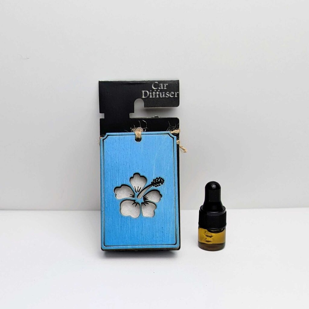 Hibiscus Car Diffuser with Lavender essential oil