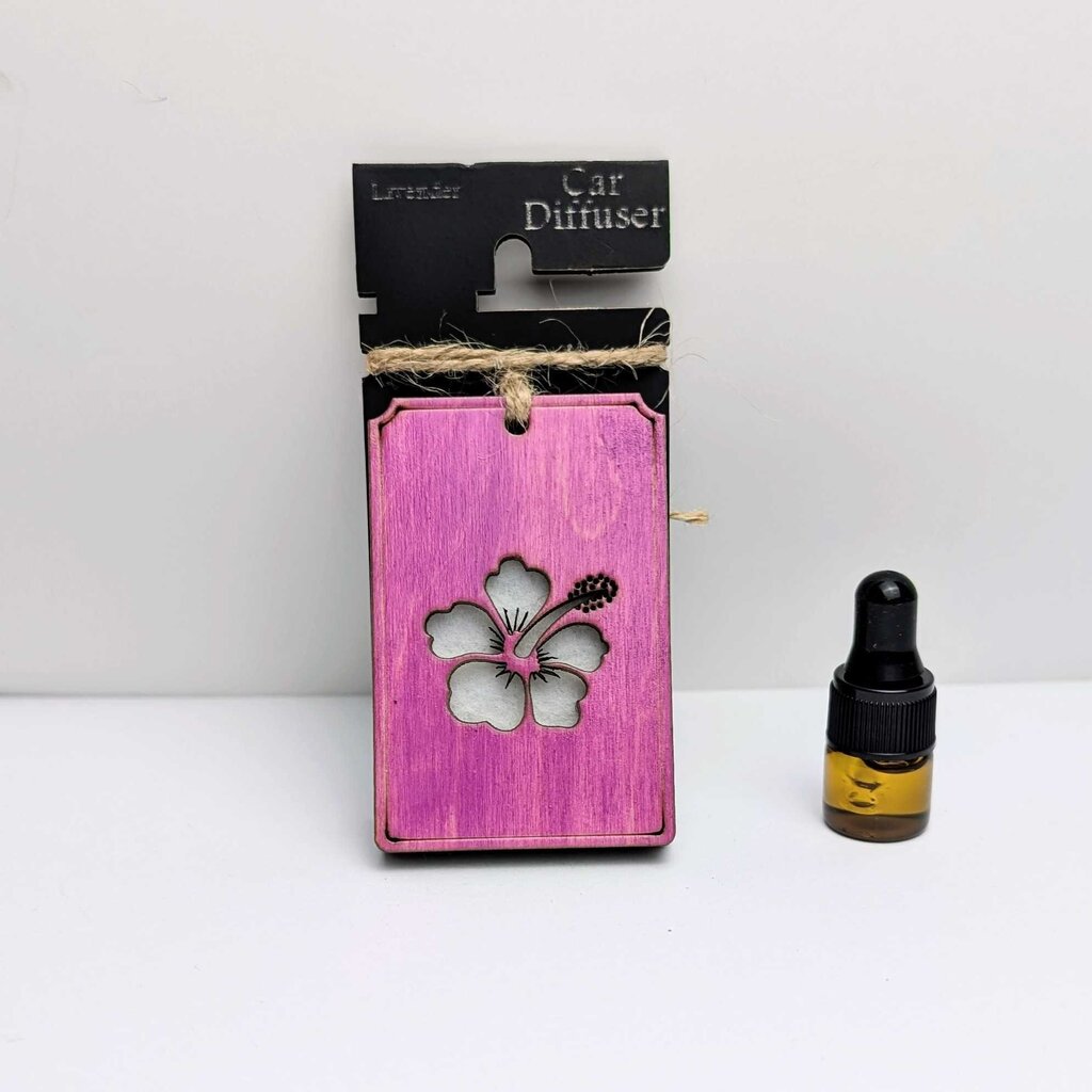 Hibiscus Car Diffuser with Lavender essential oil