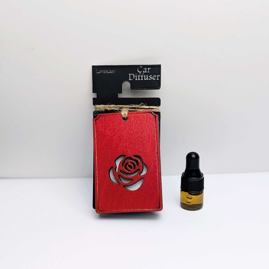 Rose Car Diffuser with Lavender essential oil