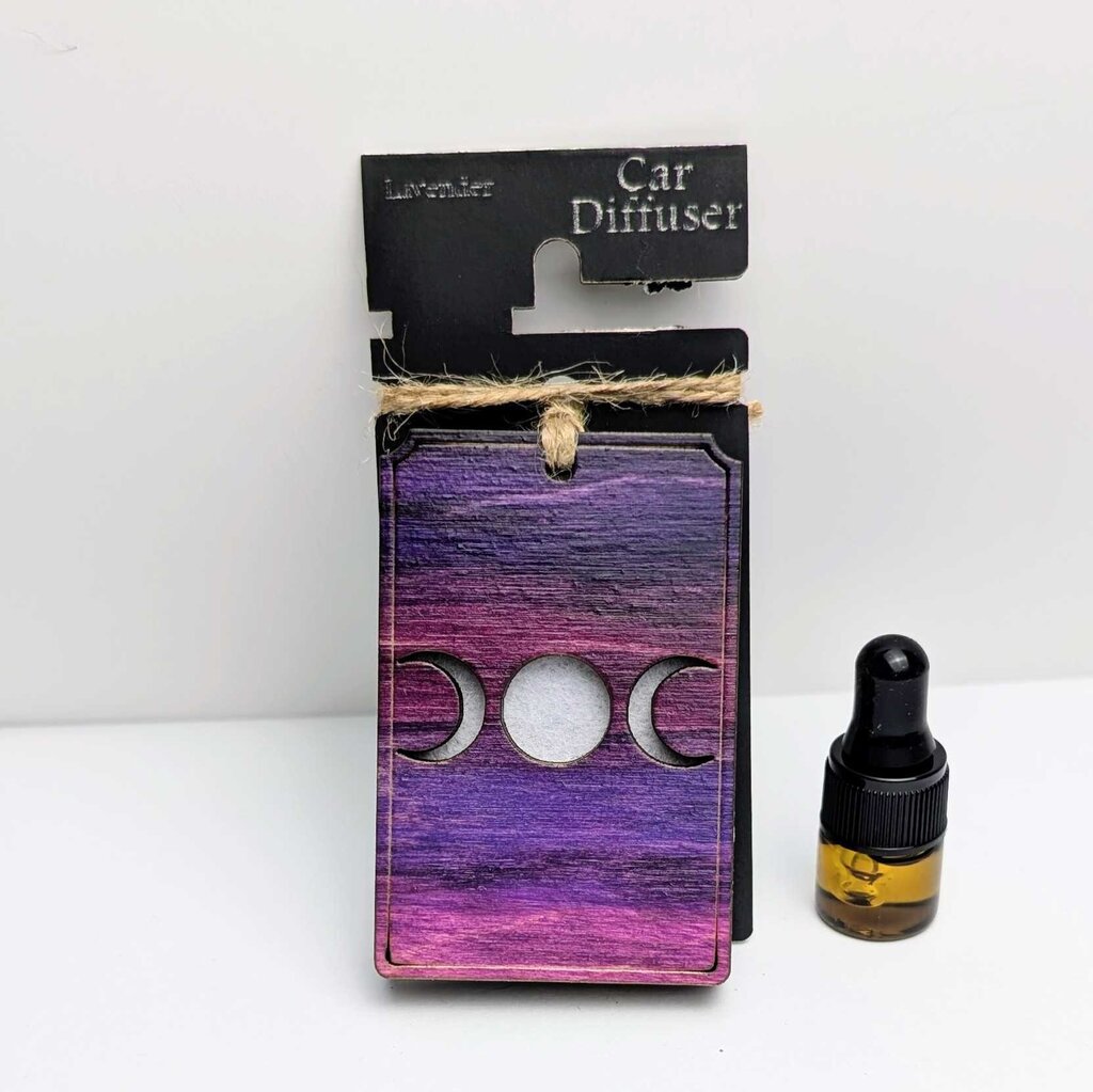 Moon Phase Car Diffuser with Lavender essential oil