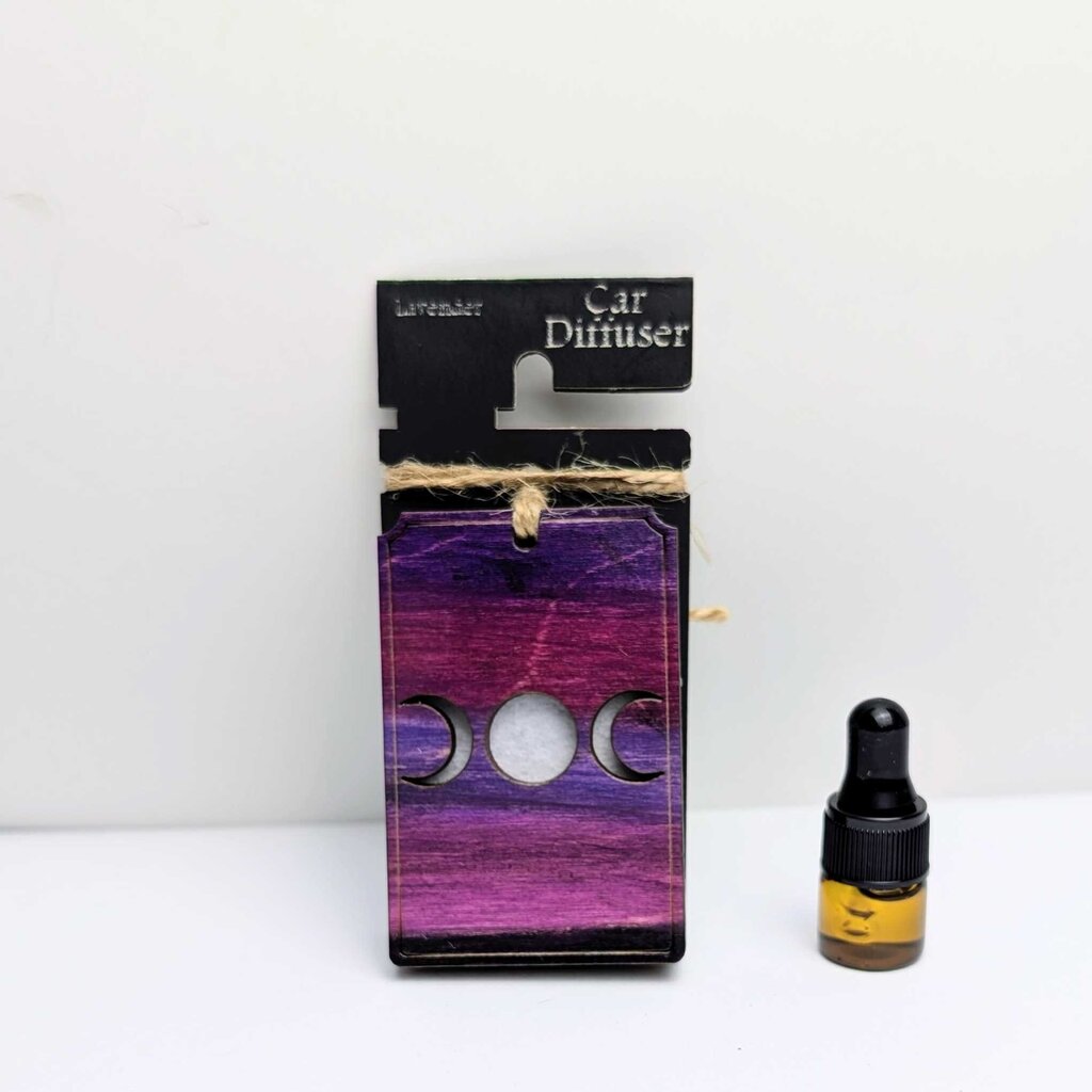Moon Phase Car Diffuser with Lavender essential oil