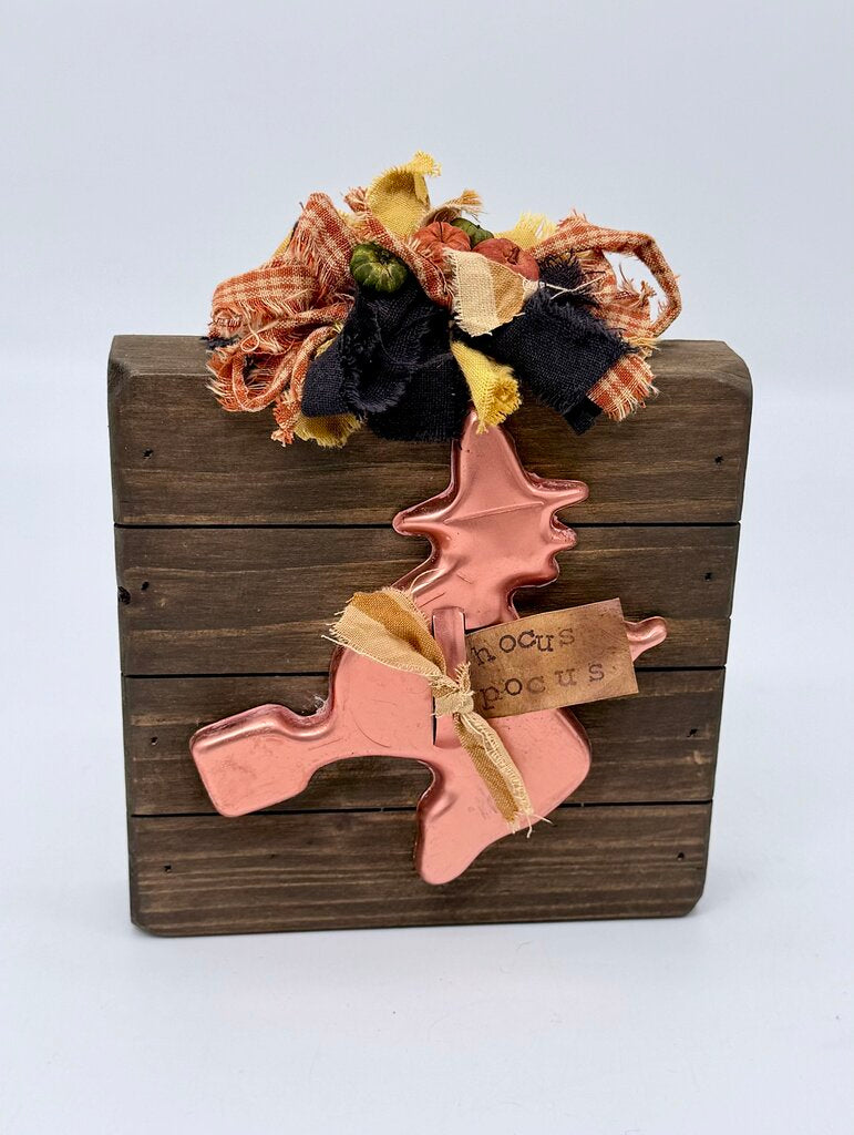 Vintage witch cookie cutter box