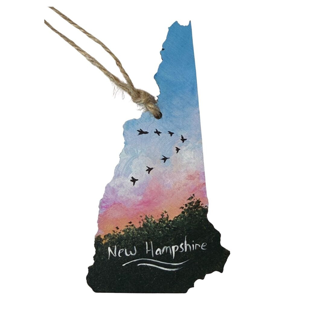 NH Ornament- Birds at unset