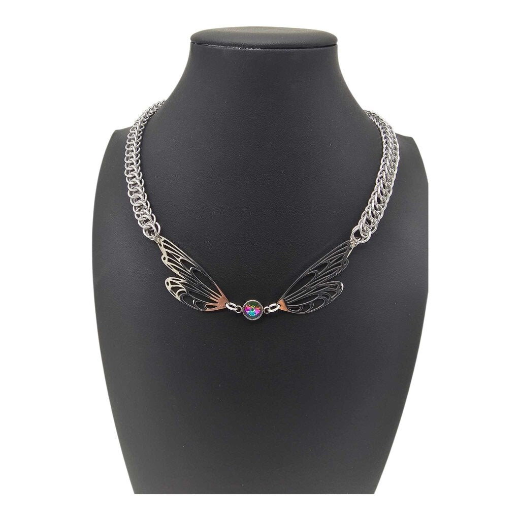 Silver Fairy Wings HP 4-1 Necklace
