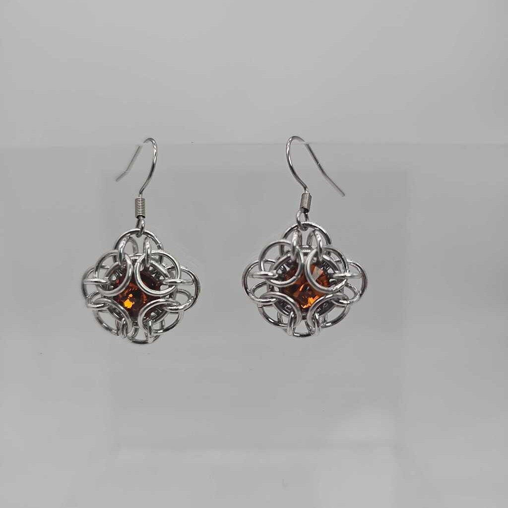 Topaz Silver Oriana Earrings Surgical Steel Ear Wires