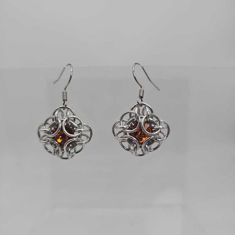Topaz Silver Oriana Earrings Surgical Steel Ear Wires