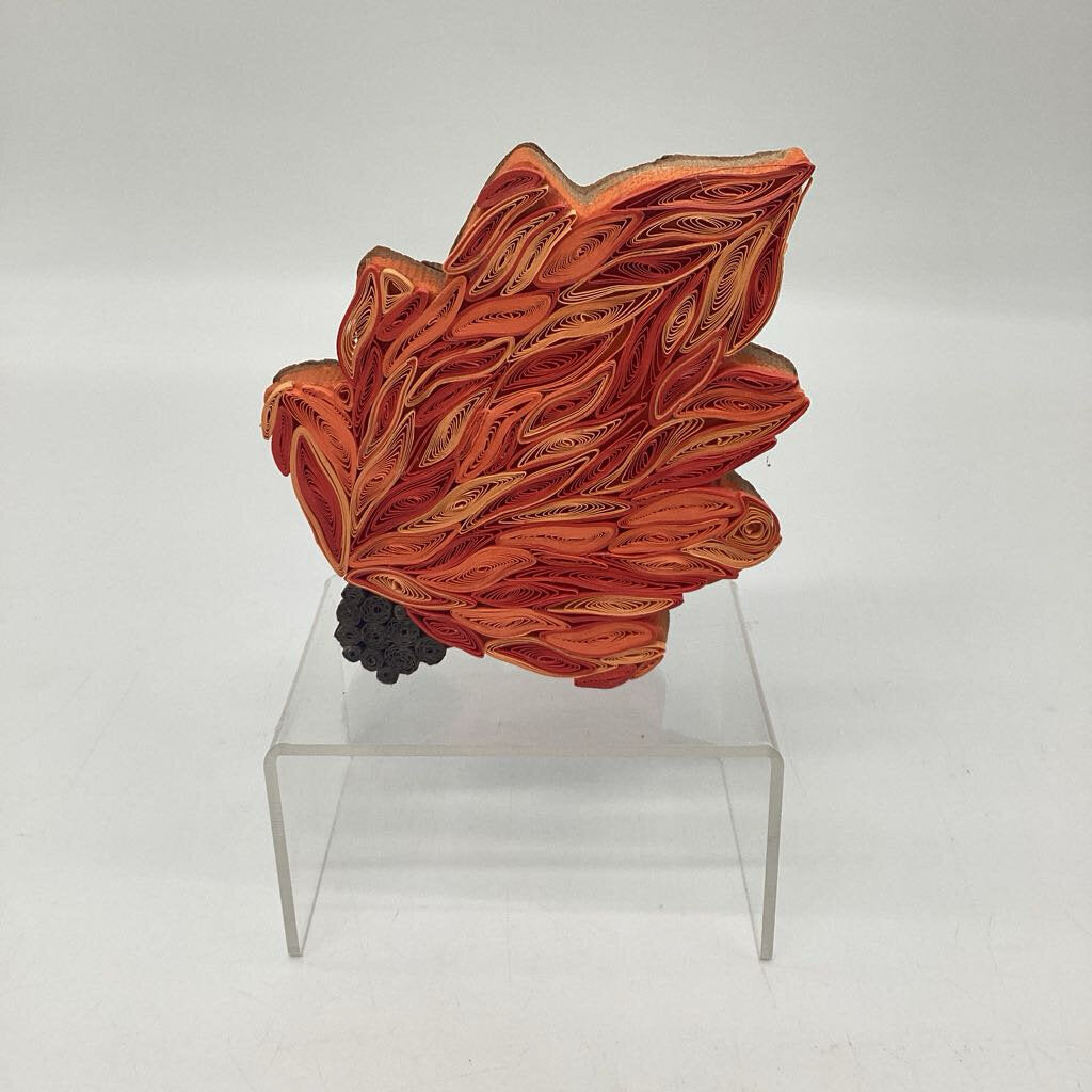 Fall Leaf on Wood