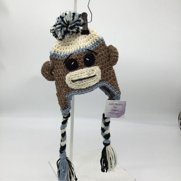 Crochwt Sock monkey hat