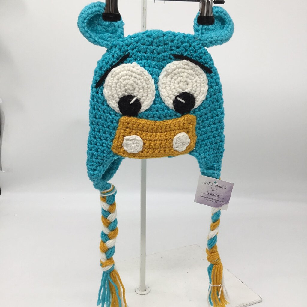 Crochet hippo hat