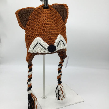 Crochet fox hat