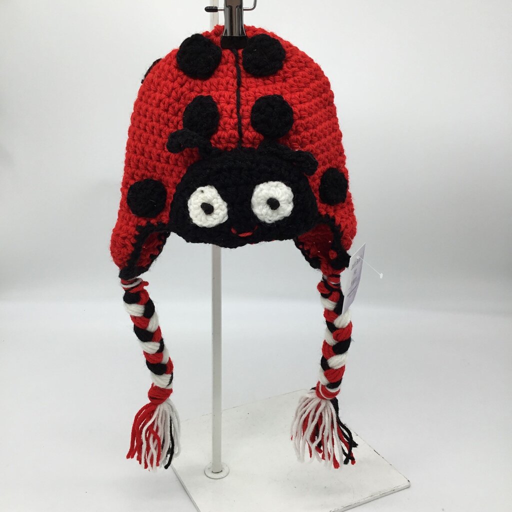 Crochet lady bug hat