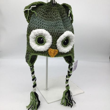 Crochet owl hat