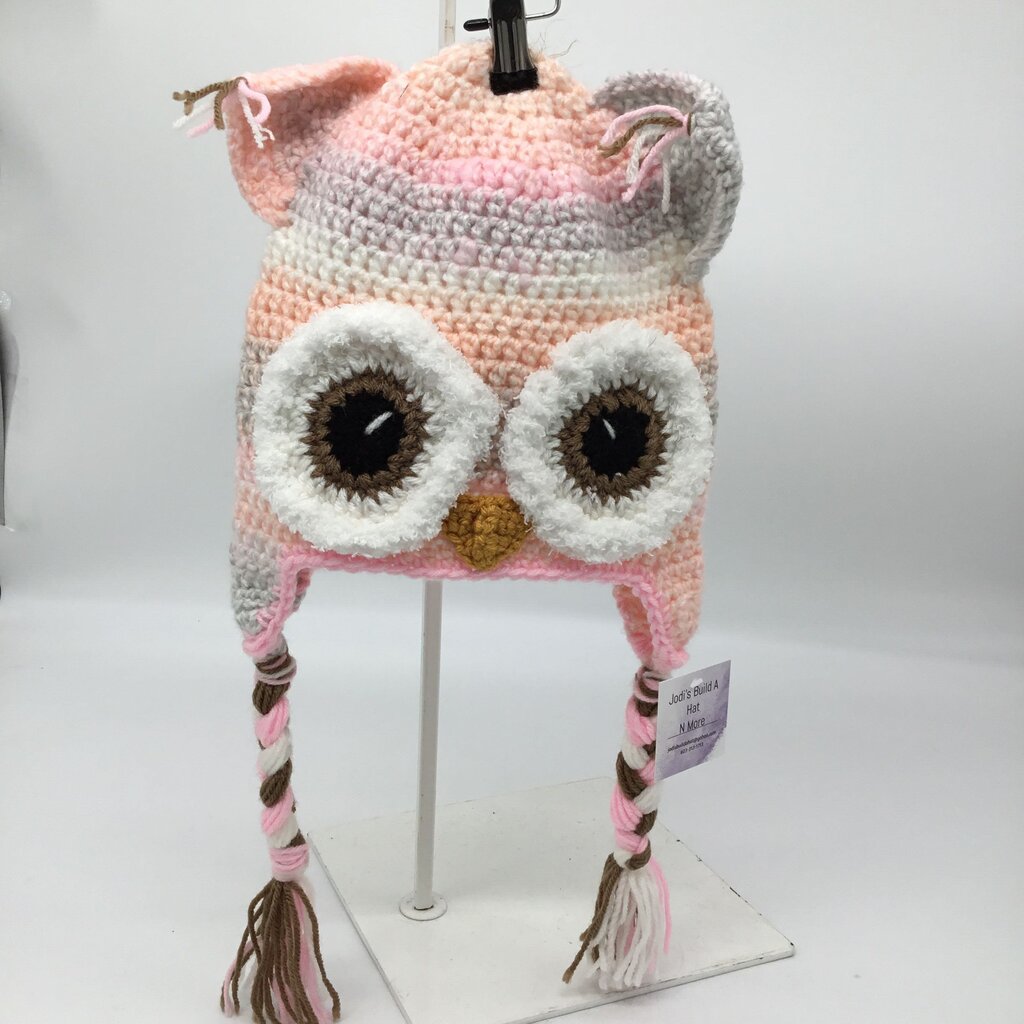 Crochet owl hat