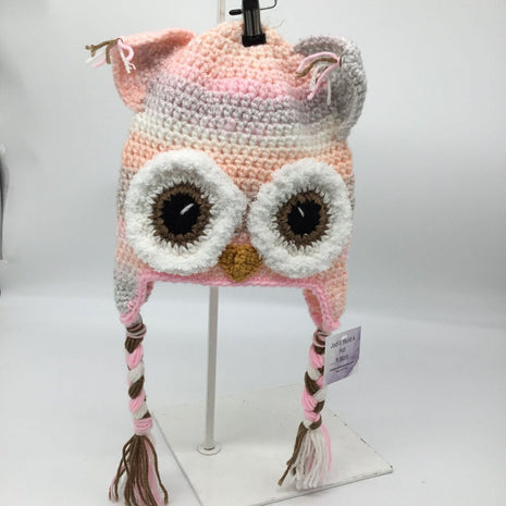 Crochet owl hat