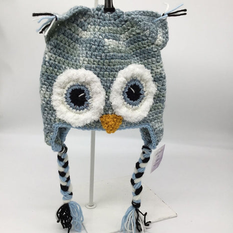 Crochet owl hat