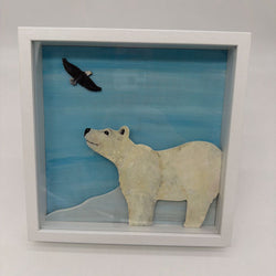 Polar Bear Shadow Box - view 1